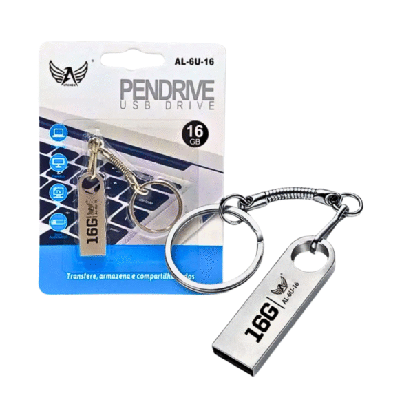 Pendrive Chaveiro 16GB Unidade Flash USB de Alta Velocidade USB Altomex AL-6U-16