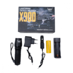Lanterna Tática Portátil Militar Bateria Recarregável Luz LED X900 Altomex AL-B9001 - Imagem 4