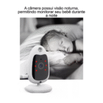 Babá Eletrônica Câmera Portátil Com Monitor Vídeo Colorido Baby Eletromex EL-1809 - Imagem 4