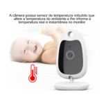 Babá Eletrônica Câmera Portátil Com Monitor Vídeo Colorido Baby Eletromex EL-1809 - Imagem 5