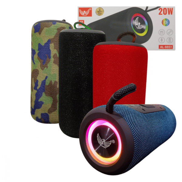 Caixa de Som Bluetooth Portátil 20W LED RGB Altomex AL-8851 (***DISPONÍVEL SOMENTE PRETO E VERMELHO)