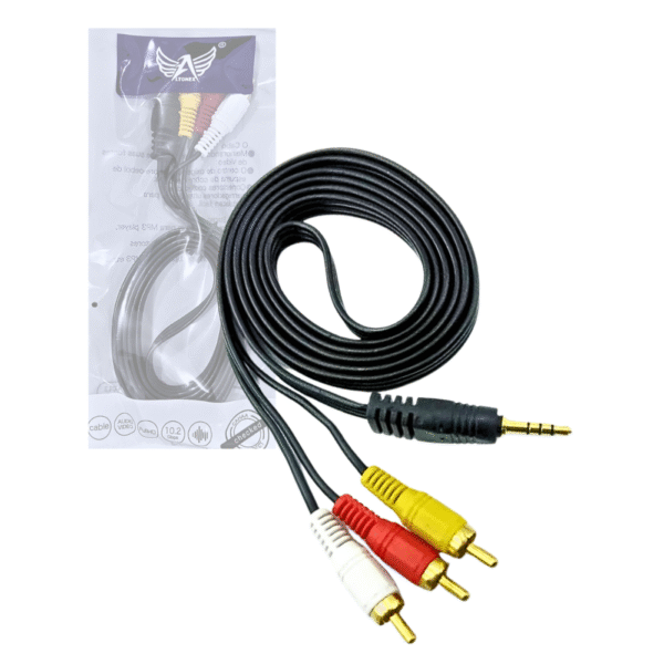 Cabo P2 Auxiliar Áudio / Video P2 X 3RCA 1,5 Metros KA-AV-13 / AM-C13
