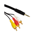 Cabo P2 Auxiliar Áudio / Video P2 X 3RCA 1,5 Metros KA-AV-13 / AM-C13 - Imagem 3