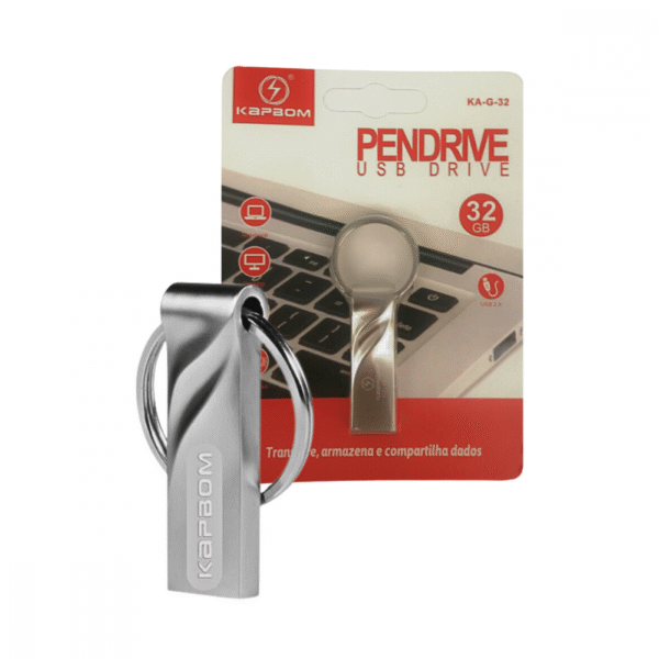 Pendrive Chaveiro 32GB Unidade Flash USB de Alta Velocidade USB KA-G-32 / AL-8U-32