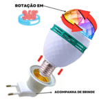 Lâmpada LED de Festa Giratória 360 Bivolt KA-1099 / VX-001 - Imagem 3