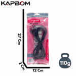 Cabo de Força Energia ATX 3 PINOS Tripolar Monitor CPU Computador 1,2m Kapbom KAP-392 - Imagem 5