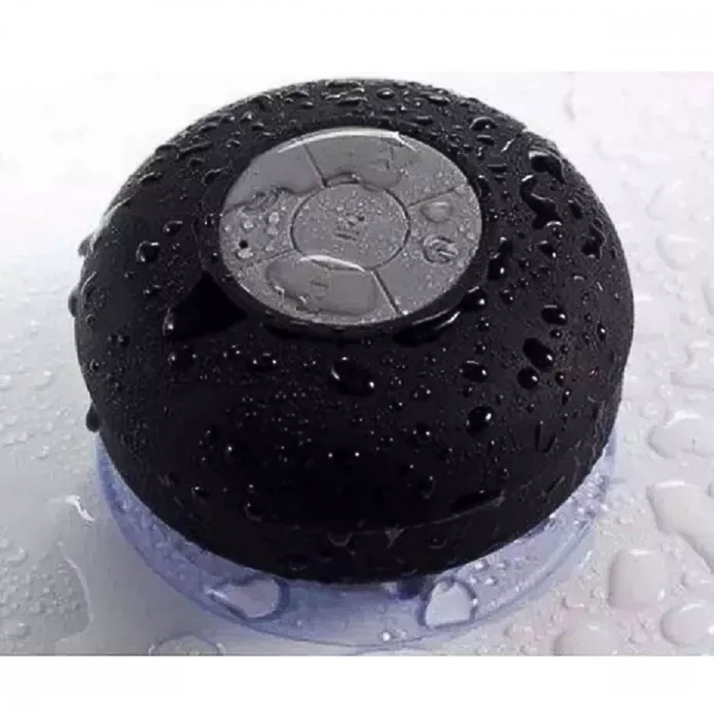 0908200824cjac8bdfdj.png MINI Caixa de Som Bluetooth BLACK À Prova D'agua 5W com Ventosa Kapbom KA-8535 / AL-06 - Imagem 1