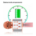 Microfone Sem Fio Bluetooth Karaokê Luz Led Festas WS-858 / KA-1003 (***DISPONÍVEL SOMENTE PRETO) - Imagem 5