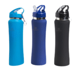 Garrafa Squeeze 600 ml Aço Inox Academia com Canudo Logo Stan. (***DISPONÍVEL SOMENTE 11 AZUL CLARO) - Imagem 5