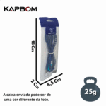 Cabo P2 Auxiliar Áudio P2 X P2 Nylon 1 Metro Kapbom KA-AU01 - Imagem 7