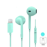 Fone de Ouvido Intra Auricular Com Fio e Microfone Controle de Volume Conexão Lightning Eletromex EL-1409-5G - Imagem 2