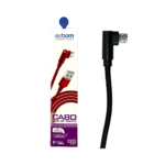 Cabo USB V8 90° Graus Em L Trançado 1m Exbom CBX-U2C11V8