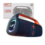 Caixa de Som Bluetooth Portátil À Prova D'agua 100W BASS LED TWS Eletromex EL-1094