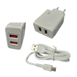 Carregador Completo TIPO-C 5.1A com 02 Portas USB Cabo Móvel 1 metro Altomex AL-7706-TY - Imagem 2