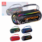 Caixa de Som Bluetooth Portátil À Prova D'agua 20W com Alça BASS LED TWS Kapbom KA-8423