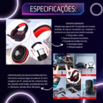 Fone Headset Gamer com Fio e Microfone Ajustável Conexão P2 Altomex AL-209 - Imagem 8