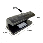 Detector Notas Falsas Luz UV Ultravioleta Kapbom KA-1439 - Imagem 4