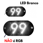 Placa Painel Letreiro Luminoso LED USB Aplicativo 99 Vidro Parabrisa CD-99 - Imagem 3