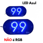 Placa Painel Letreiro Luminoso LED USB Aplicativo 99 Vidro Parabrisa CD-99 - Imagem 4