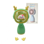 Mini Ventilador Portátil Recarregável de Mesa Alce 02 Pares de Orelhas Hmaston S072 - Imagem 2