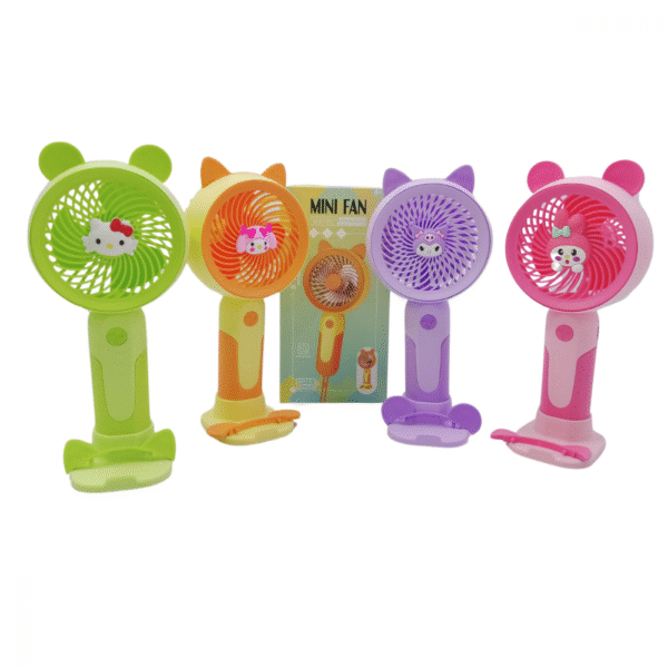 Mini Ventilador Portátil Recarregável de Mesa 02 Par de Orelhas Hmaston MJ128