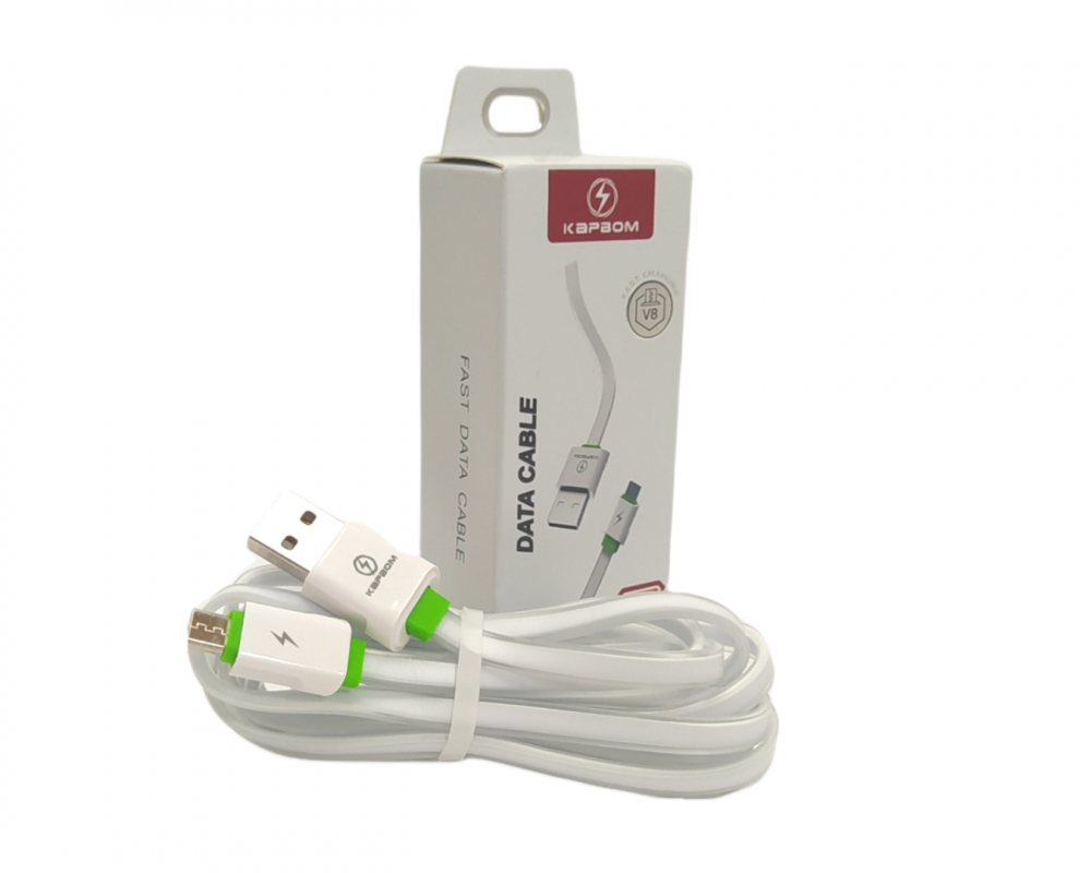 1007281121bc5hj4bkf5.png Cabo de dados V8 4.8A 2m Kapbom KAP-380-V8 - Imagem 1