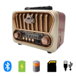 Rádio Retro 3W Bluetooth 5.1 com Lanterna Eletromex EL-1311 - Imagem 2