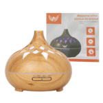 Umidificador de Ar Doméstico Aparelho Difusor Vaporizador de Ambiente com LED 550ml Altomex AL-2693 (***DISPONÍVEL SOMENTE MADEIRA ESCURA)