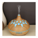 Umidificador de Ar Doméstico Aparelho Difusor Vaporizador de Ambiente com LED 550ml Altomex AL-2693 (***DISPONÍVEL SOMENTE MADEIRA ESCURA) - Imagem 3