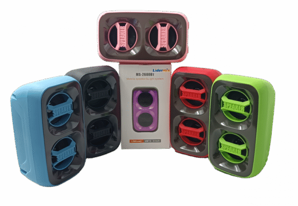 Caixa de Som Bluetooth com LED LiderMix MS-2680BT