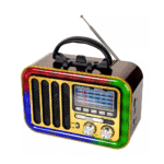 Rádio Retro 5W Bluetooth 5.1 LED RGB com Lanterna Eletromex EL-1322 - Imagem 2