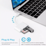 Adaptador OTG conexão USB Tipo-C e Leitor de Cartão SD, TF E USB Kapbom KA-1532 - Imagem 4
