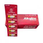 Cartela de Bateria Alcalina 23A 12V com 05 Baterias Kapbom KA-23A
