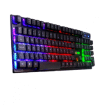 Kit Teclado E Mouse Gamer Preto Semi Mecânico LED RGB Kapbom KA-5890 - Imagem 3