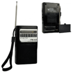 Mini Rádio De Bolso FM/AM/P2 de 2 Bandas Retrô Vertical Pocket Altomex AL-356 - Imagem 3