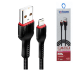 Cabo de dados Lightning IOS 2.4A 1 Metro Exbom CBX-U2C13IP - Imagem 4