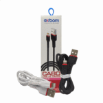 Cabo de dados Lightning IOS 2.4A 1 Metro Exbom CBX-U2C13IP - Imagem 8