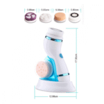 Escova de Limpeza Facial Massageadora Eletrica 4 em 1 Altomex AK-2701 (***DISPONÍVEL SOMENTE LARANJA E ROSA) - Imagem 5