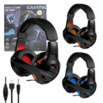 Fone Headset Gamer com Fio e Microfone Ajustável Conexão P2 USB Kapbom KA-9009