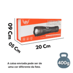 Lanterna Tática Portátil Bateria Recarregável Luz LED Altomex AL-B1991 - Imagem 7