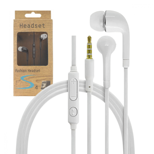 Fone de Ouvido Intra Auricular Com Fio e Microfone Estéreo Fashion S4 Altomex EO-HS330 (***DISPONÍVEL SOMENTE NA COR BRANCO)