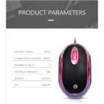 Mouse Óptico USB com LED para PC / Notebook 1000dpi com Fio Exbom MS-9 - Imagem 3