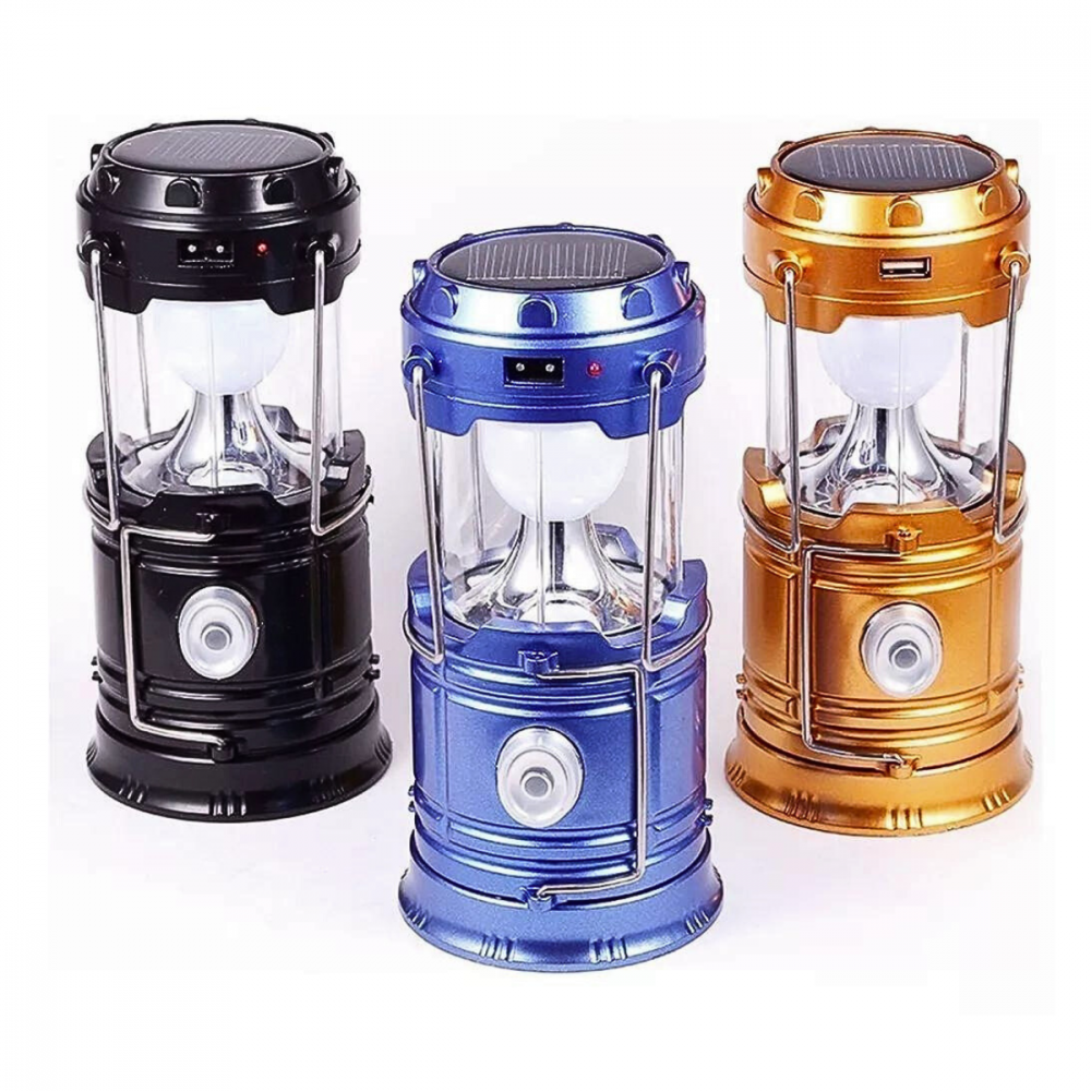 1026270324d9kjgfc1ck.png Lampião Lanterna com Alça LED Camping Portátil Usb Recarregável Energia Solar MB-5800 - Imagem 1