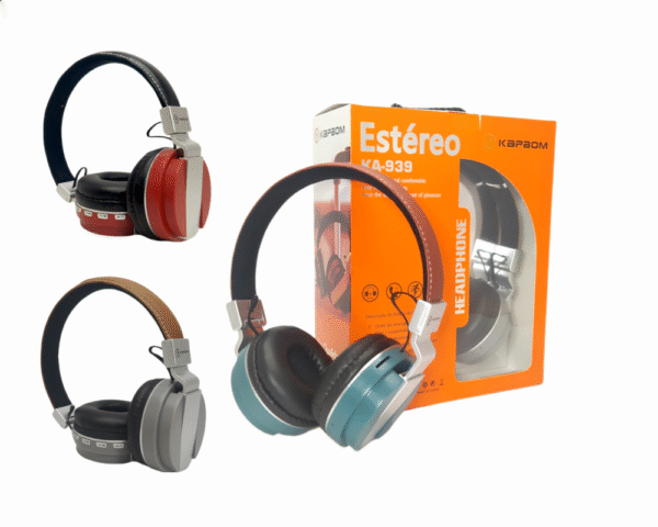 Fone de Ouvido Headphone Bluetooth Cabo Móvel P2 Kapbom KA-939 (***DISPONÍVEL SOMENTE 04 VERDE E 10 VERMELHO)