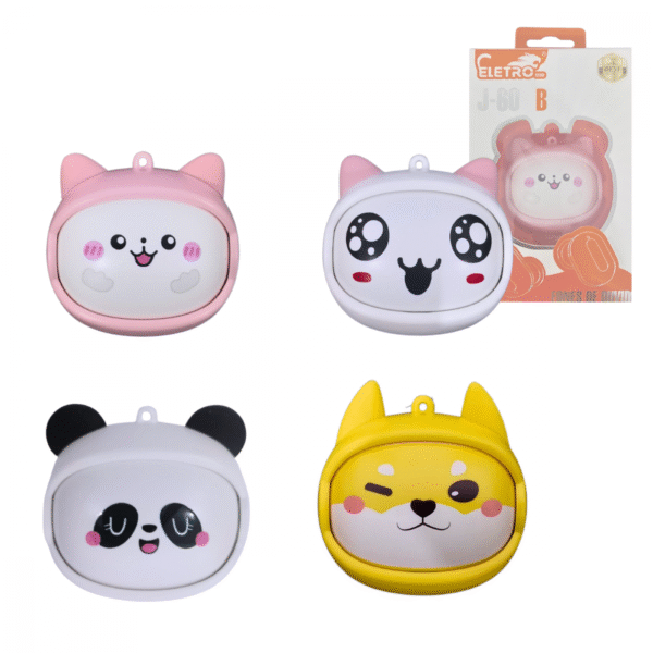 Fone Ouvido Auricular Bluetooth Sem Fio Muda Face com Cordão Eletromex J-60B