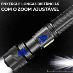 Lanterna Tática Portátil Bateria Recarregável Luz LED Lateral COB Altomex AL-B1287 - Imagem 6