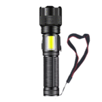 Lanterna Tática Portátil Bateria Recarregável Luz LED Lateral COB Altomex AL-B1287 - Imagem 2