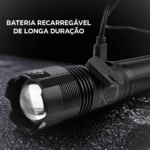 Lanterna Tática Portátil Bateria Recarregável Luz LED Lateral COB Altomex AL-B1287 - Imagem 5