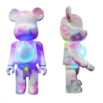 Caixa de Som Projetor Galáxia Estrelas Luminária Bluetooth URSO Bearbrick Altomex AL-8111 - Imagem 3