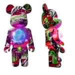 Caixa de Som Projetor Galáxia Estrelas Luminária Bluetooth URSO Bearbrick Altomex AL-8111 - Imagem 8